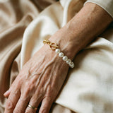 Elegant Gold and Pearl Bracelet