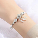 Adjustable Silver Dreamcatcher Bracelet