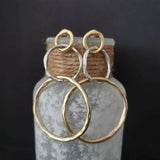 Vintage Hoop Earrings in Gold and Silver