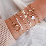 Boho Bracelet Set in Gold