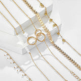 Boho Bracelet Set in Gold