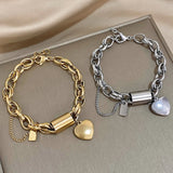 Thick Gold Bracelet
