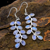 Moonstone Purple Elegant Earrings