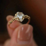 Mathilda Ring with Moonstone