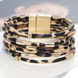 Wide Boho Wrap Bracelet with Multiple Layers