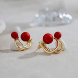 French Net Earrings in Silver
