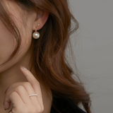 French Net Earrings in Silver