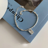 Square Love Silver Bracelet