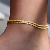 Ankle Bracelet with Chain for Beach Holidays