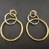 Vintage Hoop Earrings in Gold and Silver