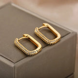 Square and Circular Earrings Valerie