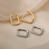 Square and Circular Earrings Valerie