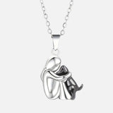 Hug Dog Pendant Necklace
