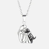 Hug Necklace with Pendant