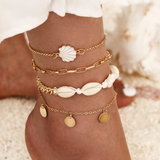 Ankle Bracelet with Shells