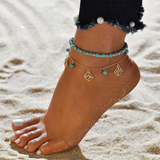 Turquoise Stone Ankle Bracelet