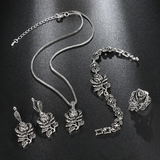 Elegant Silver Set with Zirconia