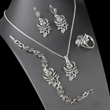 Elegant Silver Set with Zirconia