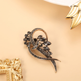 Elegant Black Earrings with Zirconia