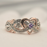 Elegant Heart Ring in Rose Gold