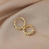 Elegant Round Pearl Earrings