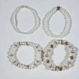 Exquisite Pearl Bracelet Set