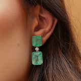 Vintage Drop Earrings with Turquoise
