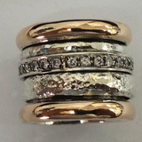 Vintage Thick Gold Layered Ring
