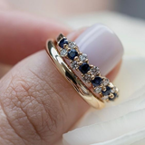 Elegant vintage ring with zirconia