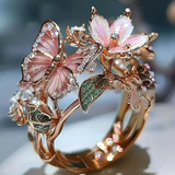 Nature's Brilliant Butterfly Ring with Zirconia