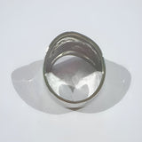 Silver Golden Threads Ring