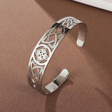 Exquisite Open Silver Hollow Bracelet