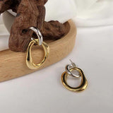 Vintage Bicolour Metal Earrings