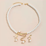 Set of Natural Pearl Necklace and Earrings