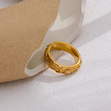 Vintage Ring with Sun, Moon and Star
