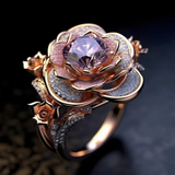 Layered Exotic Flower Ring