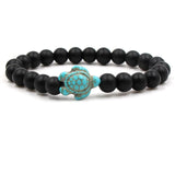 Exclusive Bracelets with Natural Stone Beads in Turtle Shape