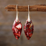 Natural Stone Teardrop Earrings