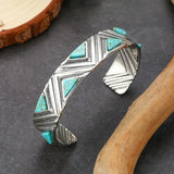Vintage Bohemian Tribal Bracelet with Turquoise