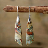 Vintage Earrings with Natural Stones
